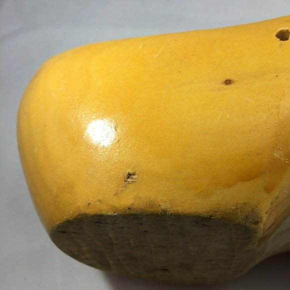 Old Vintage Dutch Wooden Shoes Hand Carved Hand Painted Clogs Holland 24.5 cm 38 - Picture 11 of 12